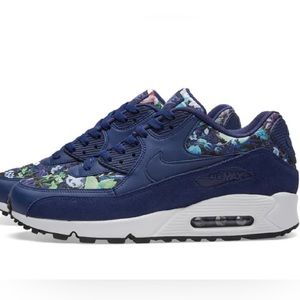 NIKE AIR MAX 90 SE - FLORAL BINARY BLUE - Women’s